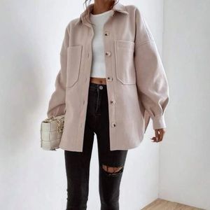 Drop shoulder coat